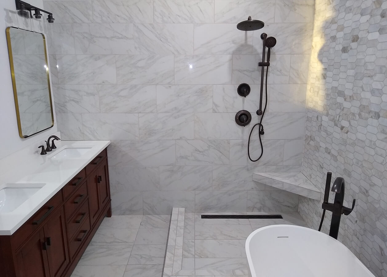 luxury tile bathroom installations by ProTile